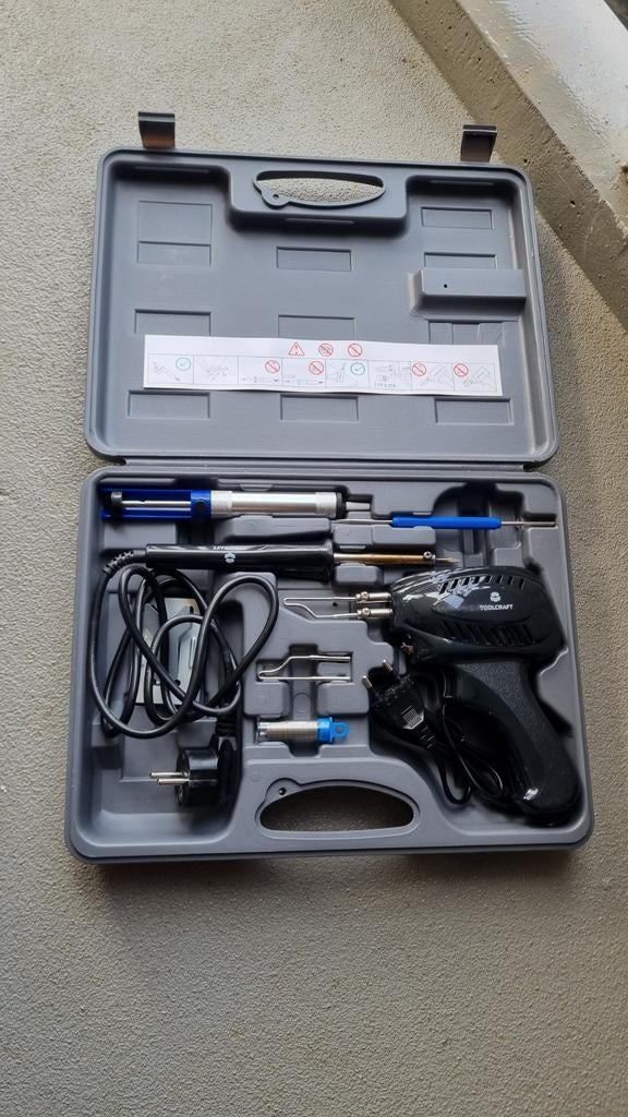 Toolcraft soldeerset, Doe-het-zelf en Verbouw, Gereedschap | Handgereedschap, Ophalen, Zo goed als nieuw