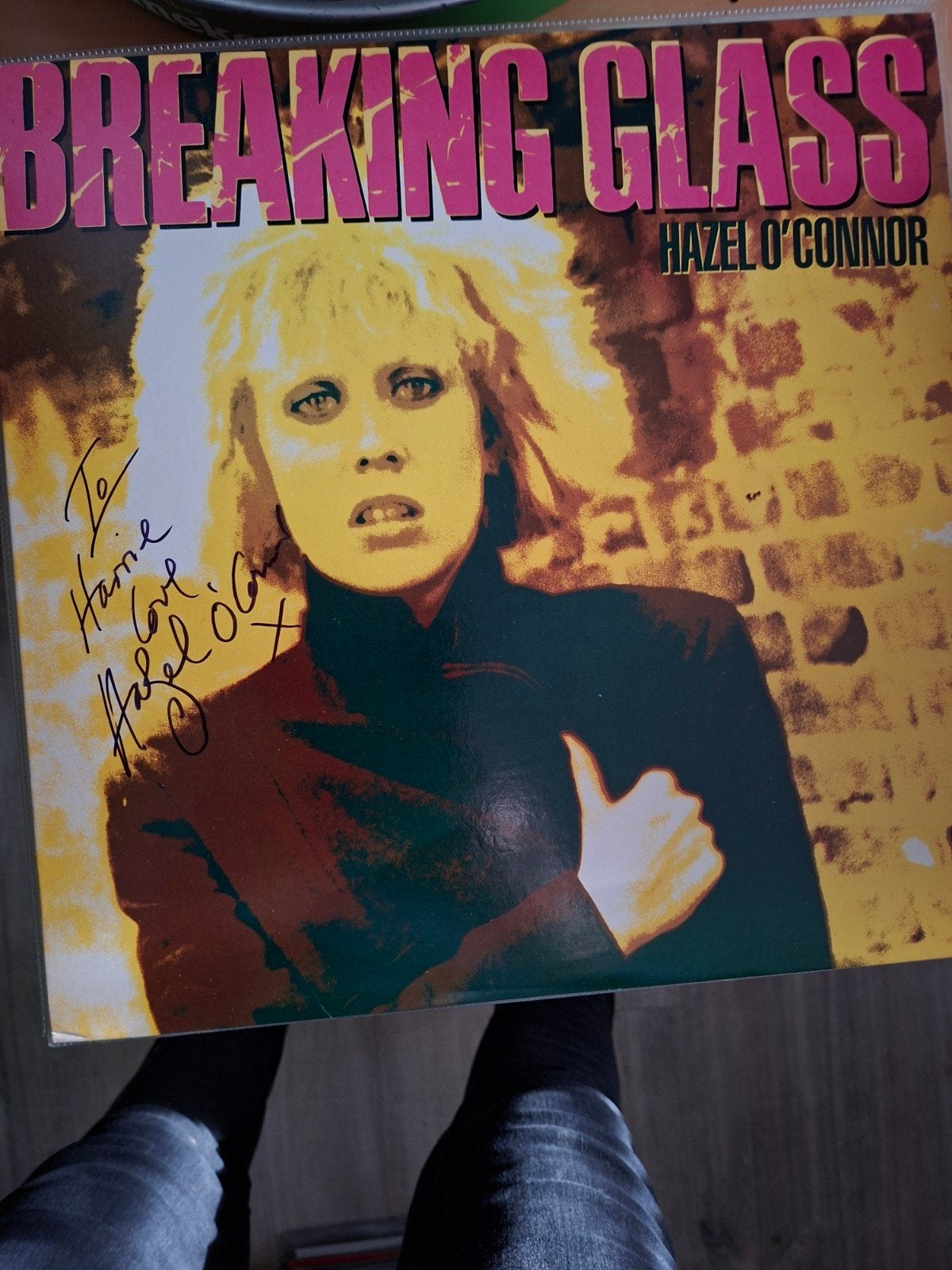 Gesigneerde LP Hazel O'Connor, Cd's en Dvd's, LP, Gebruikt, New wave, Gesigneerd