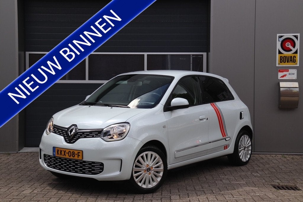 Renault Twingo Z.E. R80 Série Limitée Vibes, Stoelverwarmi, Auto's, Renault, Automaat, Gebruikt, Zwart, Leder en Stof