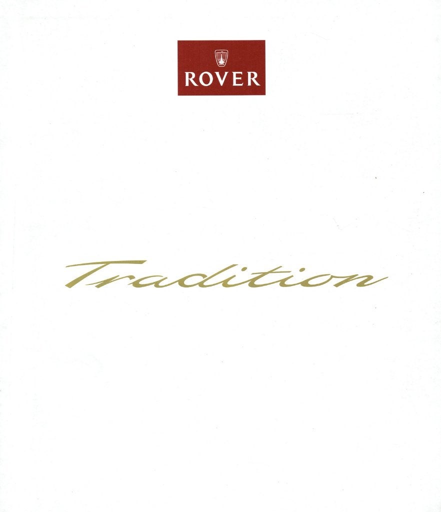 Folder Rover Tradition (historie Rover logo - ca.1992), Verzenden, Gelezen, Overige merken