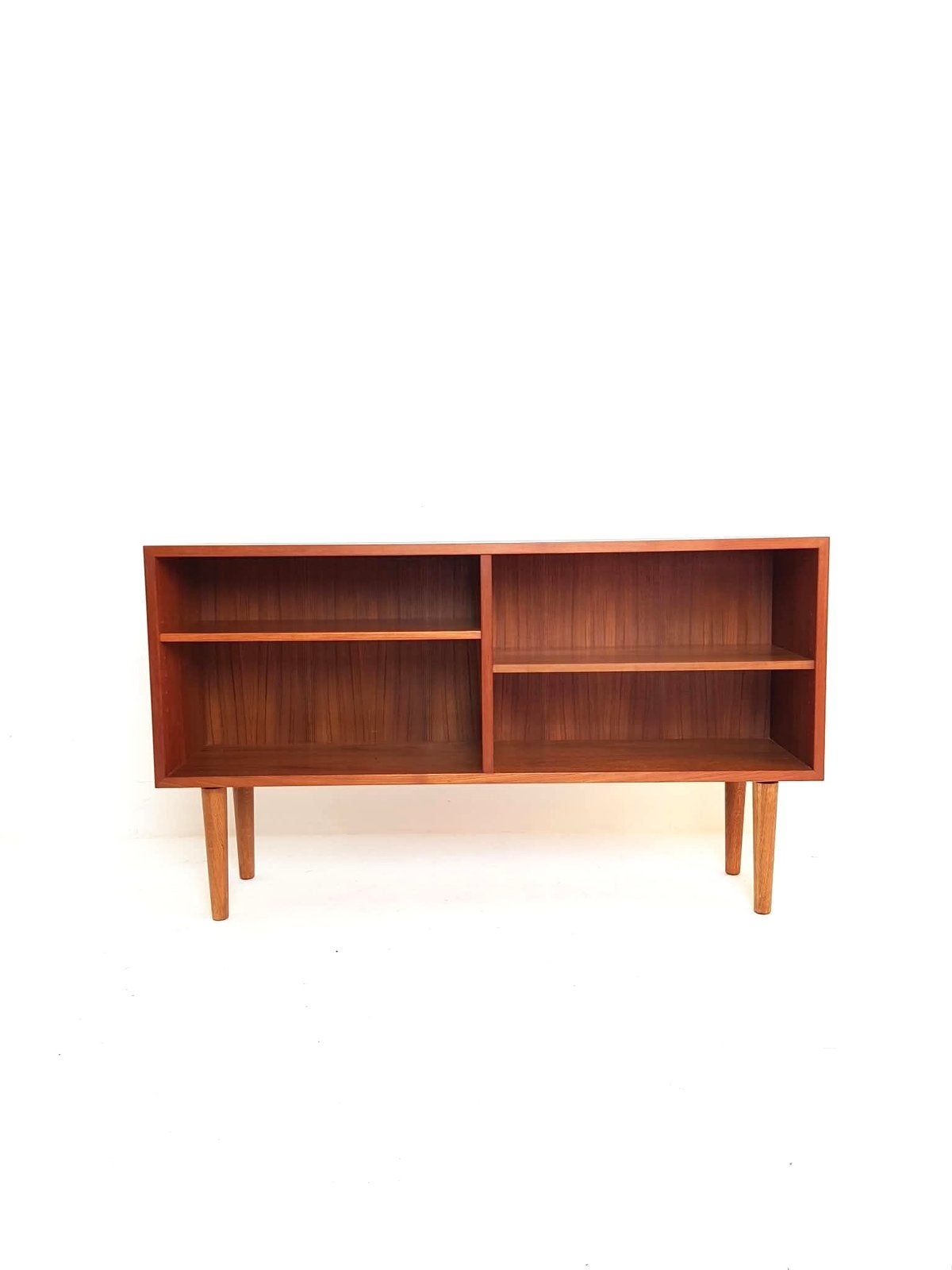 Vintage deense omann jun vakken boekenkast teak hout kast, Ophalen of Verzenden, Huis en Inrichting