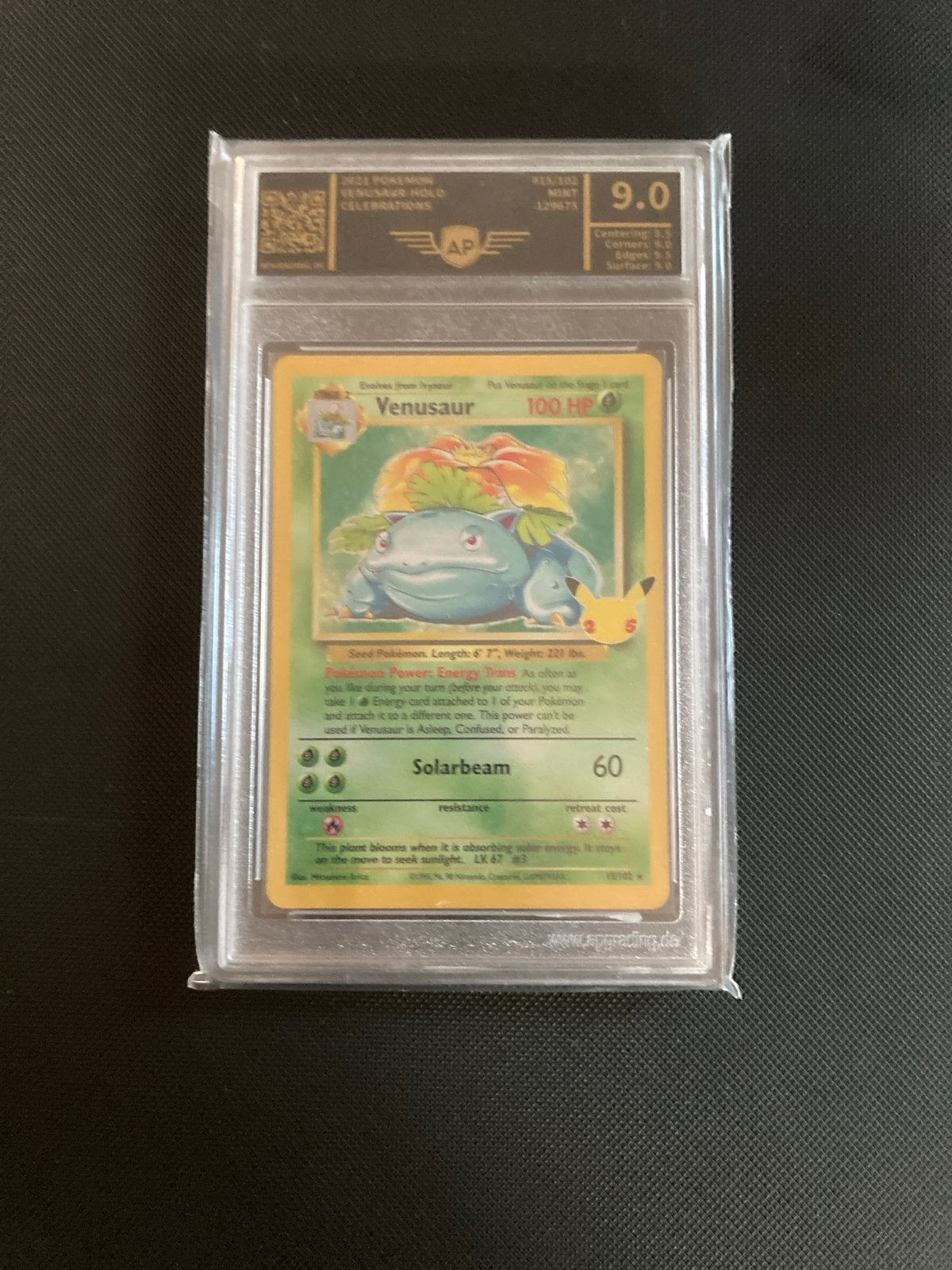 Pokémon Venusaur Celebrations 25th Anniversary AP 9.0, Ophalen of Verzenden, Zo goed als nieuw, Losse kaart