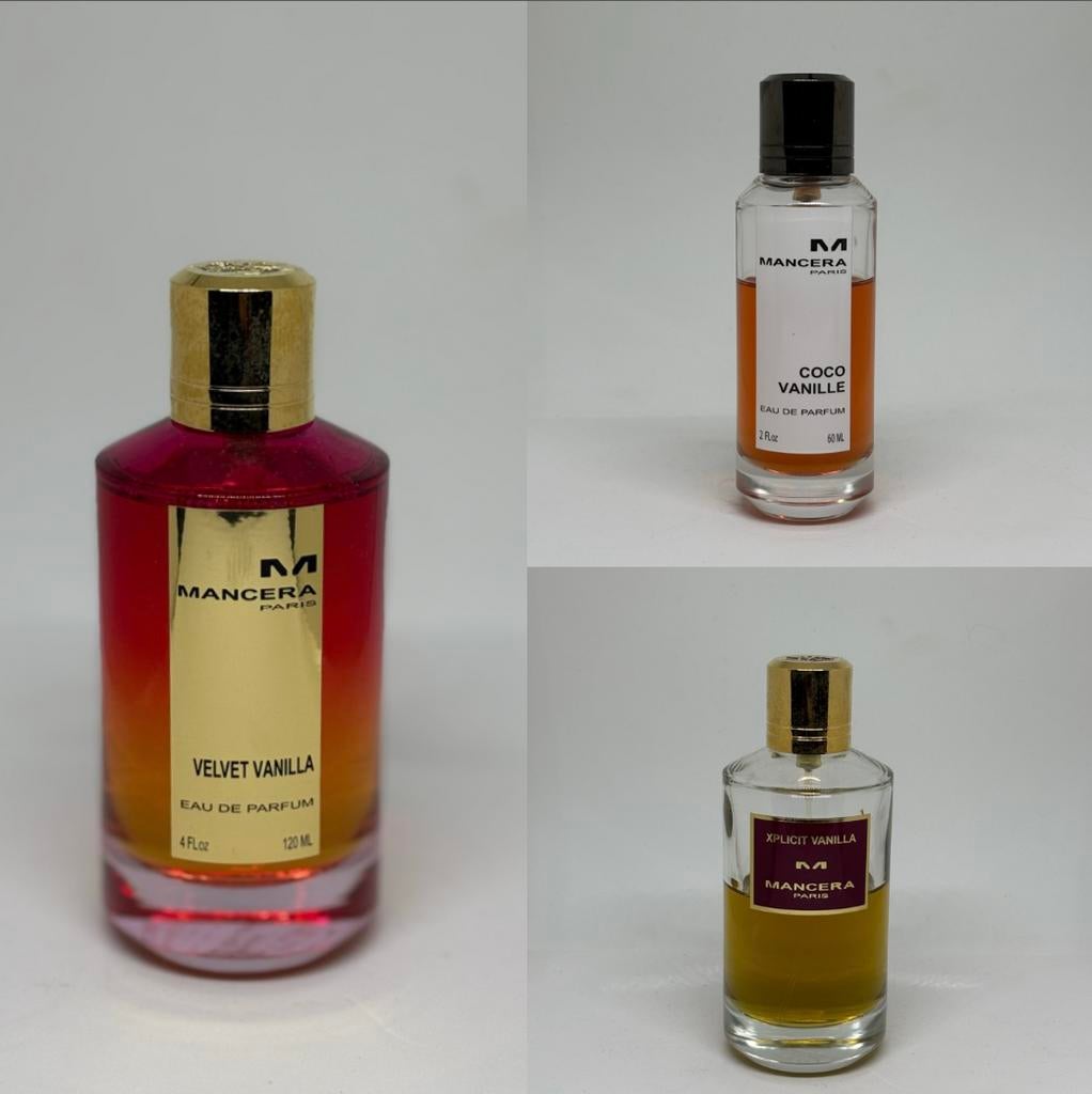 Mancera ~ Coco Vanille, Xplicit Vanilla & Velvet Vanilla, Verzenden