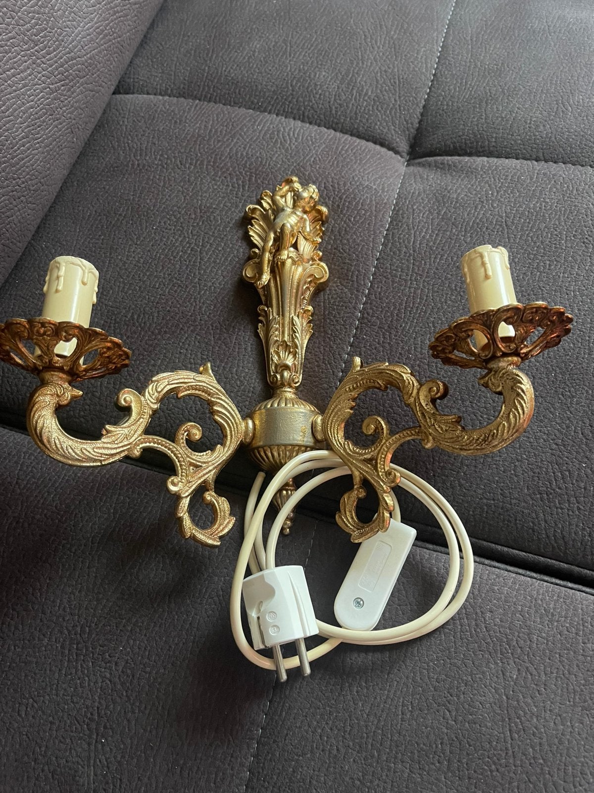 Oud wandlampje retro, Ophalen, Keramiek of Aardewerk