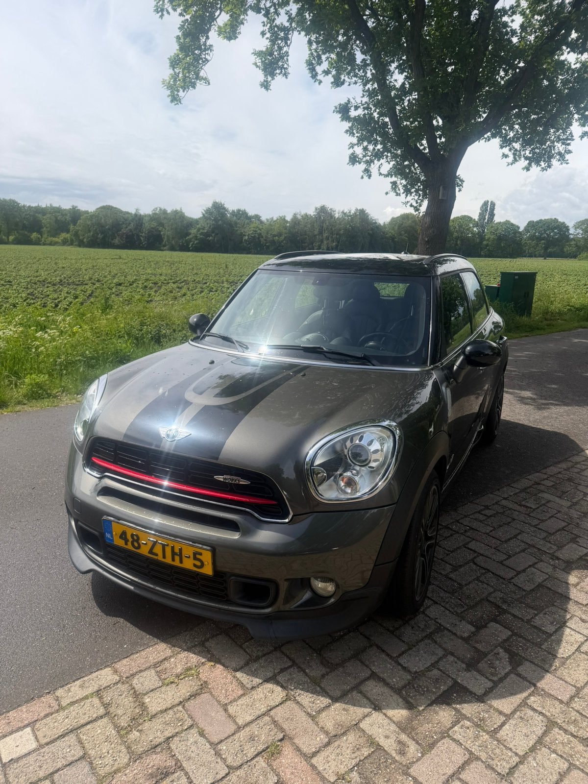 Mini Countryman 1.6 John Cooper Works AUT 2013 Grijs, Auto's, Zwart, 75 €/maand, Vierwielaandrijving, Particulier