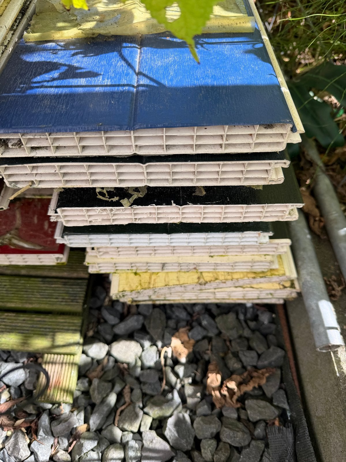 Kunststof schroten  - 66 stuks (3m x 20cm), Doe-het-zelf en Verbouw, Hout en Planken, Ophalen, Gebruikt, Minder dan 25 mm, Overige typen