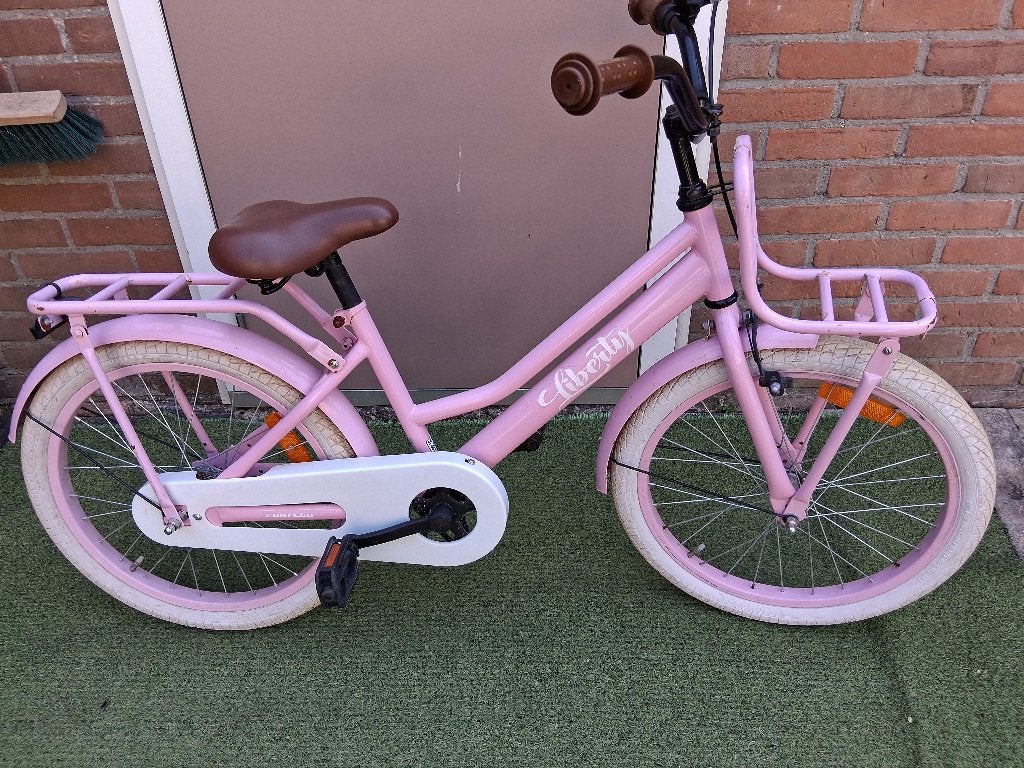 Meisjesfiets 20 inch, Gebruikt, Velgrem, Handrem, 20 inch