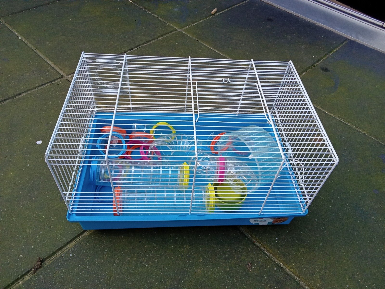 hamsterrkooi met diverse attributen, Kooi, Gebruikt, Minder dan 75 cm, Hamster