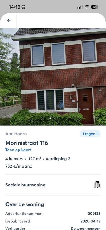 NIEUW! Woonruimte te huur Morinistraat, Apeldoorn, Huizen en Kamers