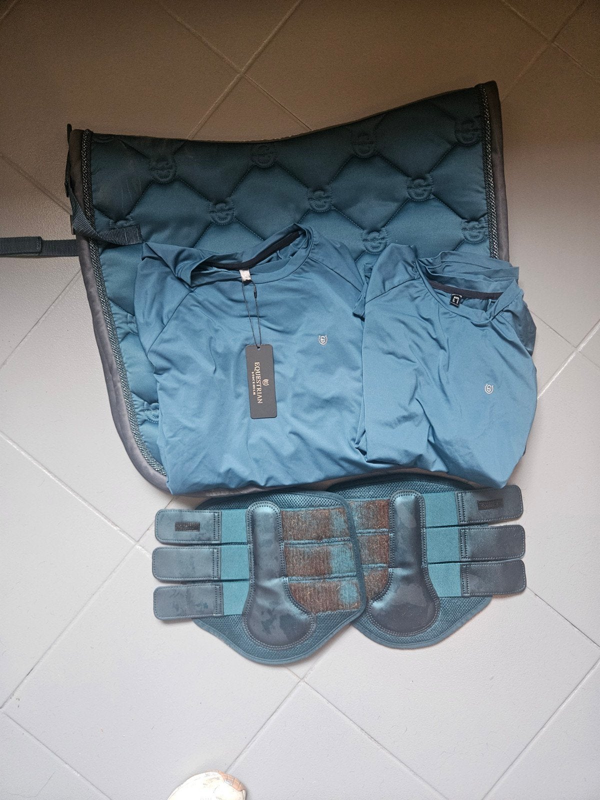 set teal blue, Full (L), Gebruikt, Dressuurdekje, Equestrian Stockholm