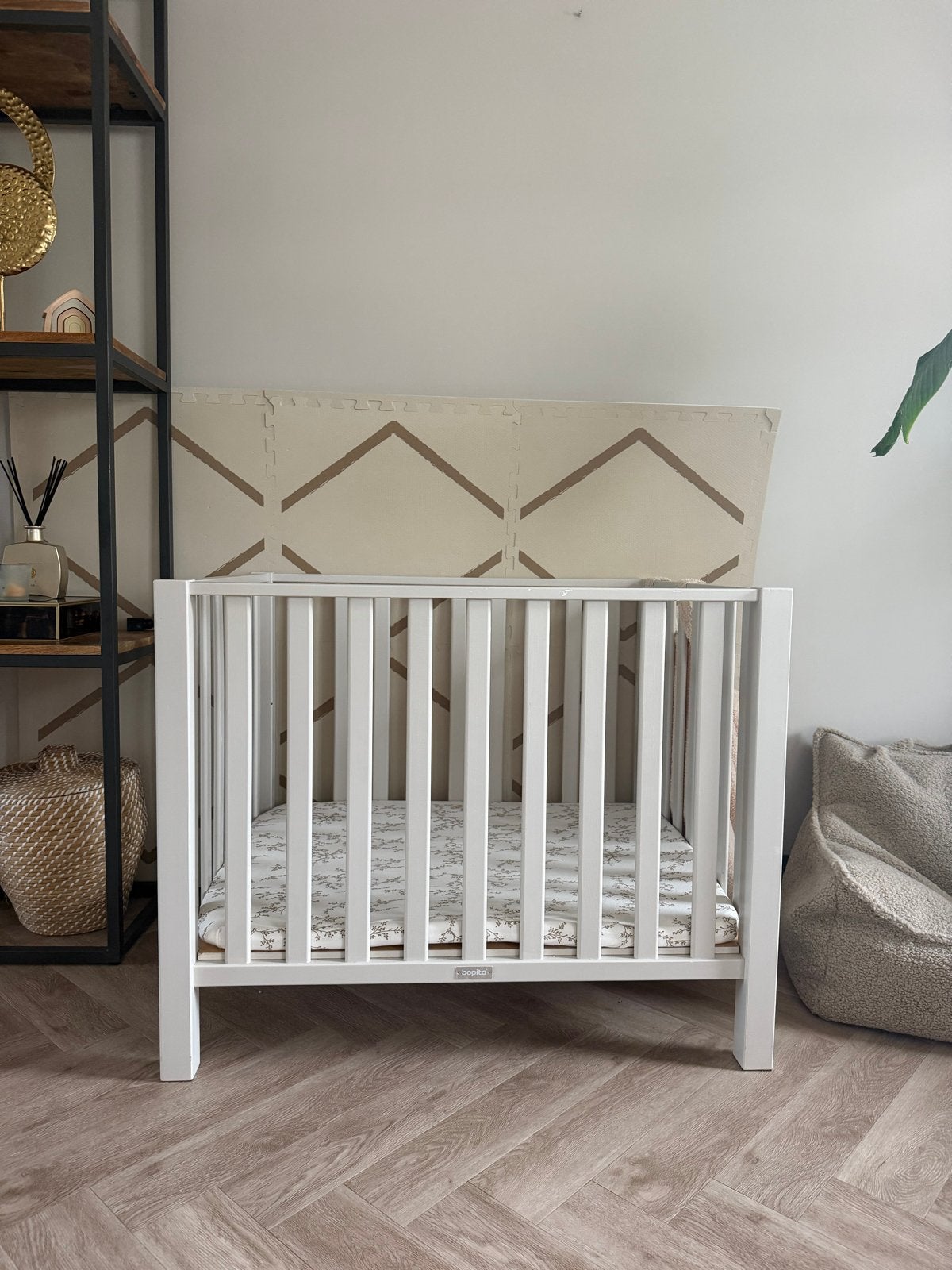 Bopita Box - Beige met lichte gebruikerssporen, Kinderen en Baby's, Boxen, Ophalen, Gebruikt, Vierkant, Boxkleed