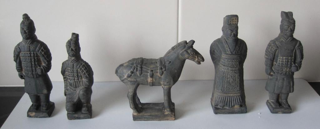 set met Terracotta leger figuren, Ophalen of Verzenden