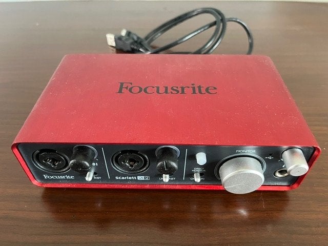 Focusrite Scarlet 2i2 audio interface, Ophalen of Verzenden, Gebruikt, Audio