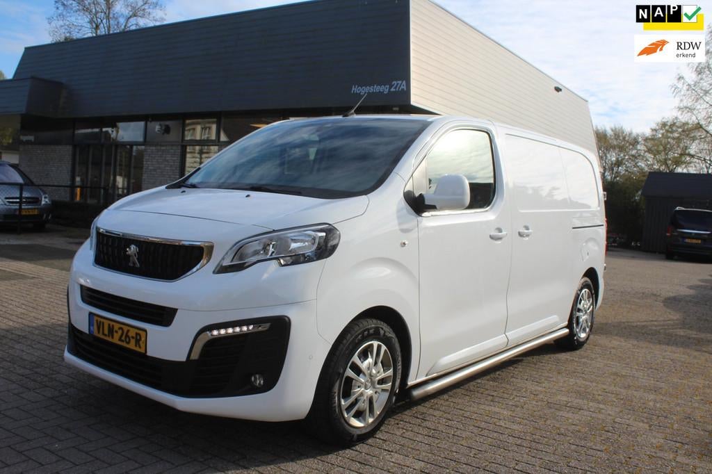 Peugeot Expert lang 2 x schuifdeur automaat 2.0 BlueHDI 145, Gebruikt, 4 cilinders, Leder en Stof, Origineel Nederlands