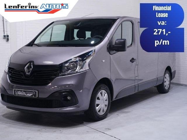 Renault Trafic 1.6 dCi 125 pk Dubbel Cabine L2 Navi, Trekhaa, Voorwielaandrijving, Gebruikt, 2000 kg, Automatische klimaatregeling
