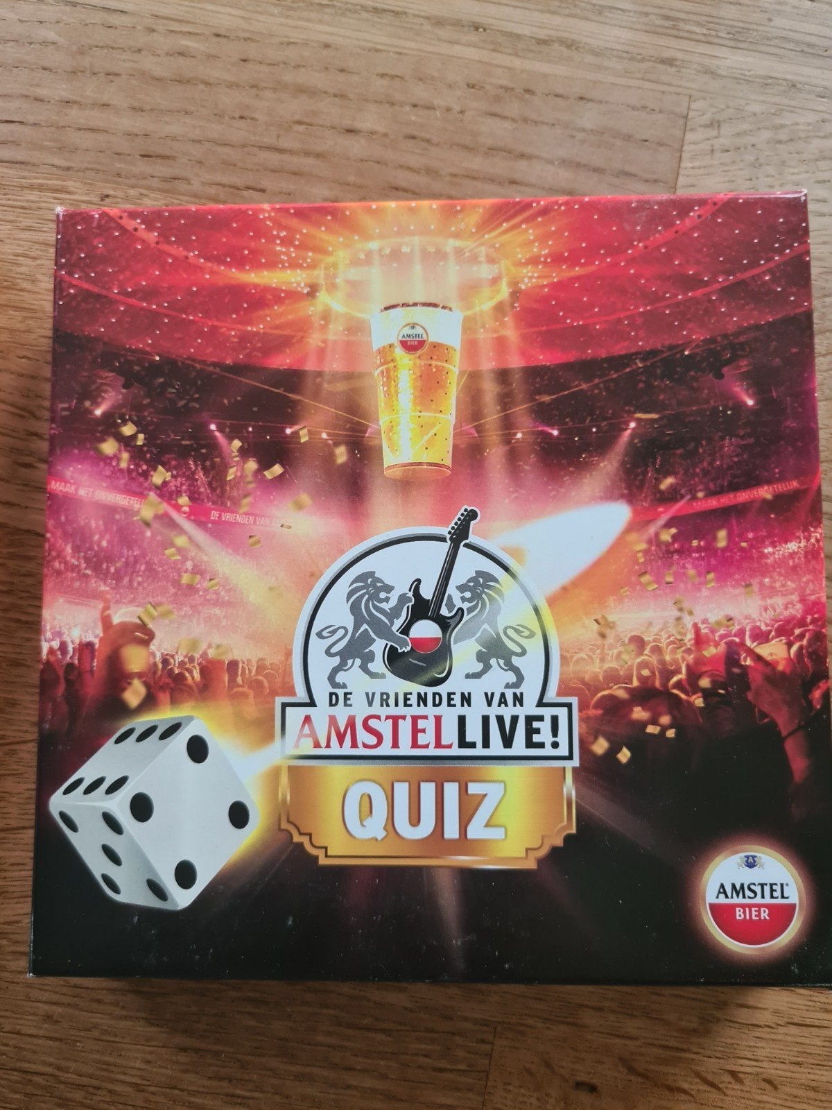 Amstel Live! Quiz Bordspel - De Vrienden van Amstel Live, Drie of vier spelers, Ophalen of Verzenden, Gebruikt, Amstel
