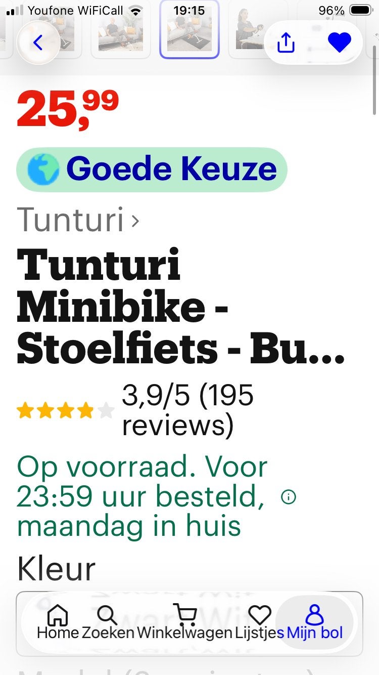 Fietstrainer stoeltrainer stoelfiets, Ophalen of Verzenden, Zo goed als nieuw, Hometrainer