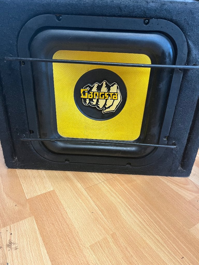 Crunch Gangsta autosubwoofer, Auto diversen, Autospeakers, Ophalen, Gebruikt