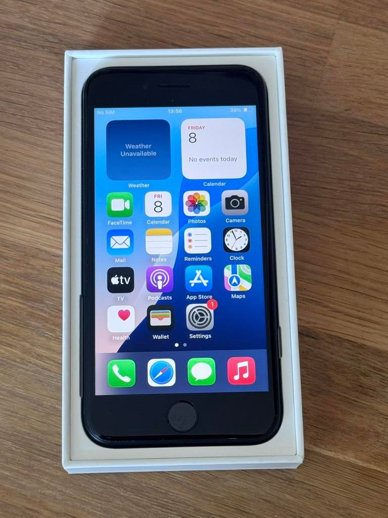 iPhone SE 3 (2022) 64gb | zwart | ongebruikt, Ophalen of Verzenden, Zo goed als nieuw, Apple inc, Apple support