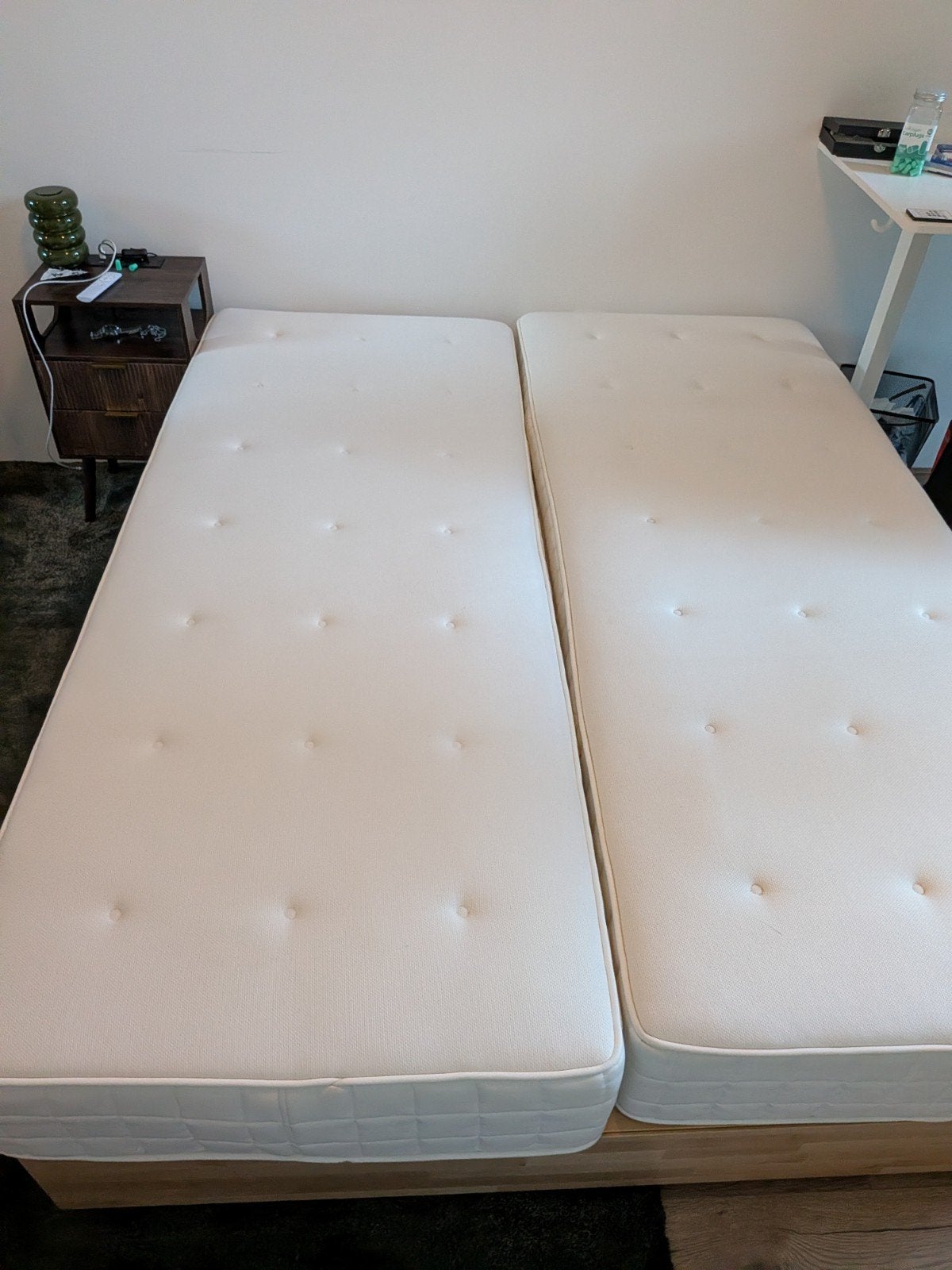 2x IKEA Hyllestad matrassen 80x200 cm, Tweepersoons, Ophalen of Verzenden, Zo goed als nieuw, 80 cm