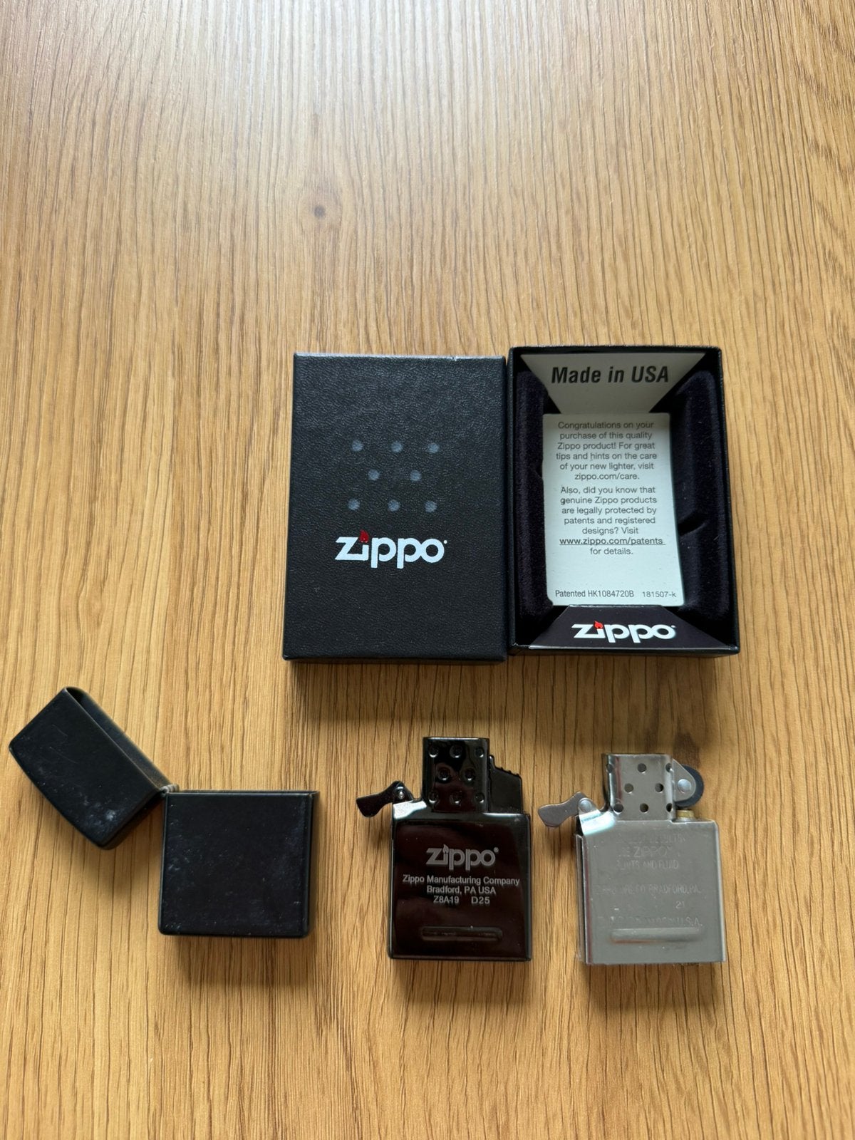 Zippo aansteker zwart (gas en benzine), Verzamelen, Ophalen of Verzenden, Zo goed als nieuw, Aansteker