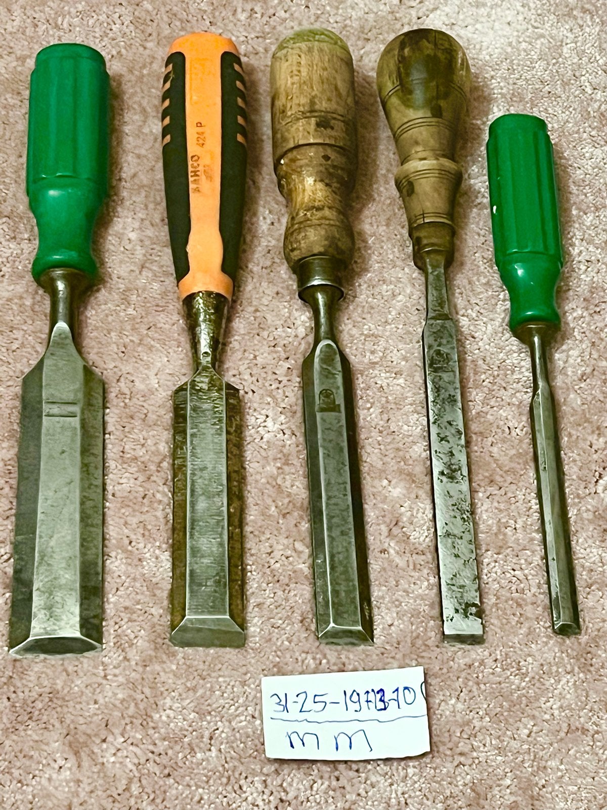 Vintage  Garantie Merk Steek  Hoeutbeitels  -, Ophalen of Verzenden, Gebruikt, Beitel, Overige merken