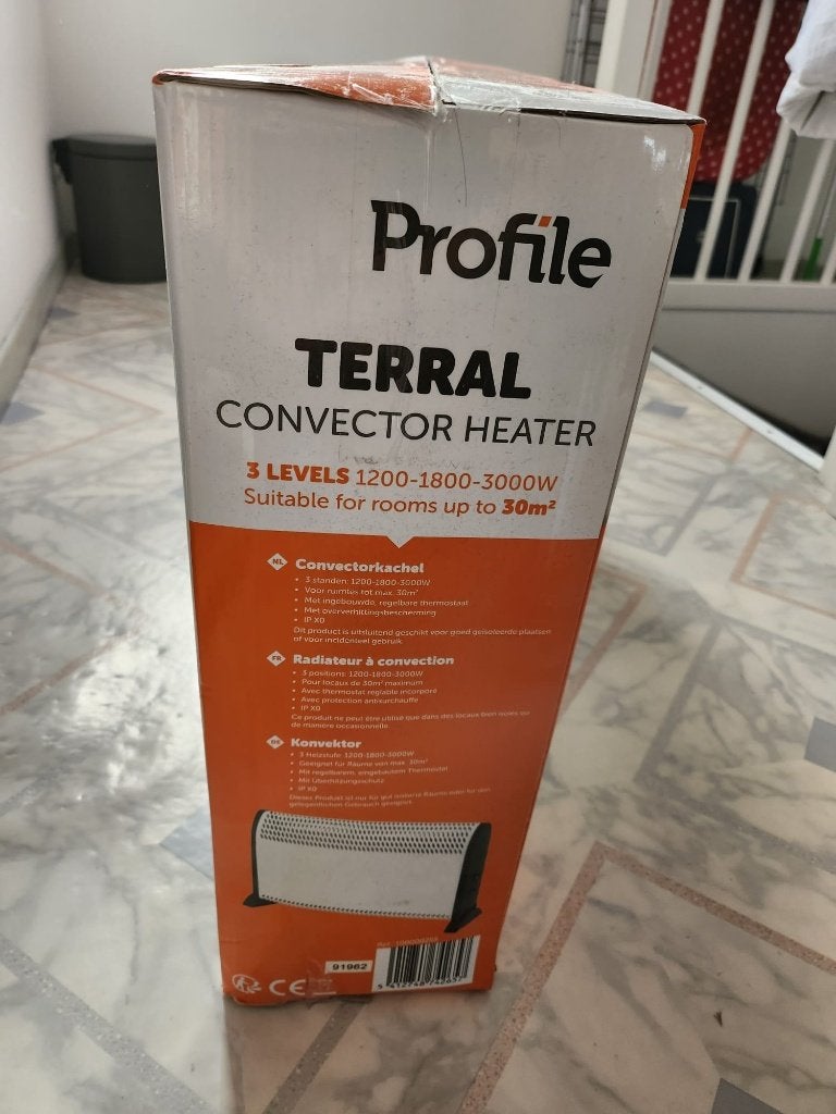 Profile Terral convectorkachel 3000W, Ophalen, Overige soorten, Elektrisch, Nieuw