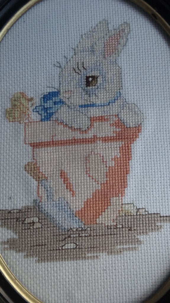 PETER RABBIT BEATRIX POTTER * Geborduurd *, Verzenden, Overige figuren, Zo goed als nieuw, Beeldje of Figuurtje