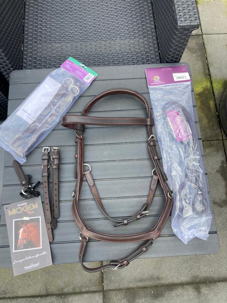 Rambo micklem havanna cob, Dieren en Toebehoren, Paarden en Pony's | Hoofdstellen en Tuigage, Ophalen of Verzenden, Nieuw, Overige soorten