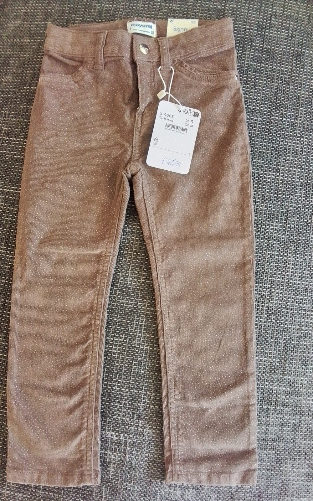 Mayoral Corduroy Glitter broek., Kinderen en Baby's, Broek, Mayoral, Meisje, Nieuw
