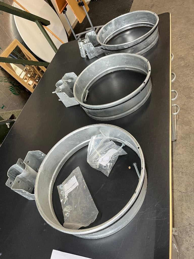 Afvalzakhouder Manutan 110 liter, 3 stuks, 40 liter of meer, Ophalen, Zo goed als nieuw, Metaal