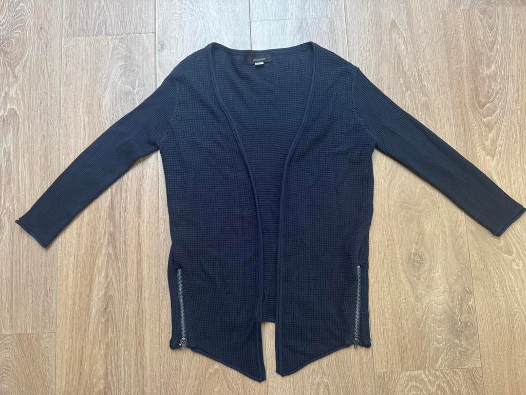 River Island jongens vest blauw maat 116, Ophalen of Verzenden, Gebruikt, Jongen, Trui of Vest