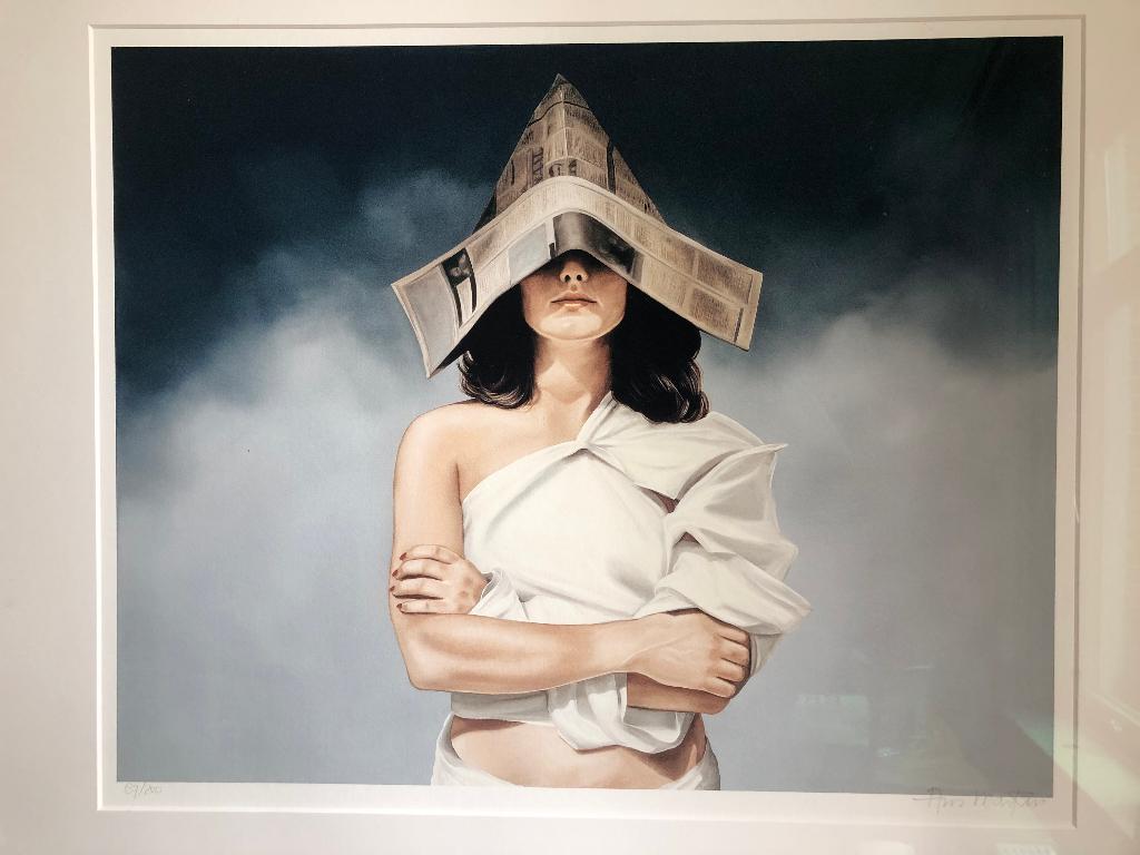 Ans Markus,  'Windsels & maskers'  (giclee), Ophalen of Verzenden