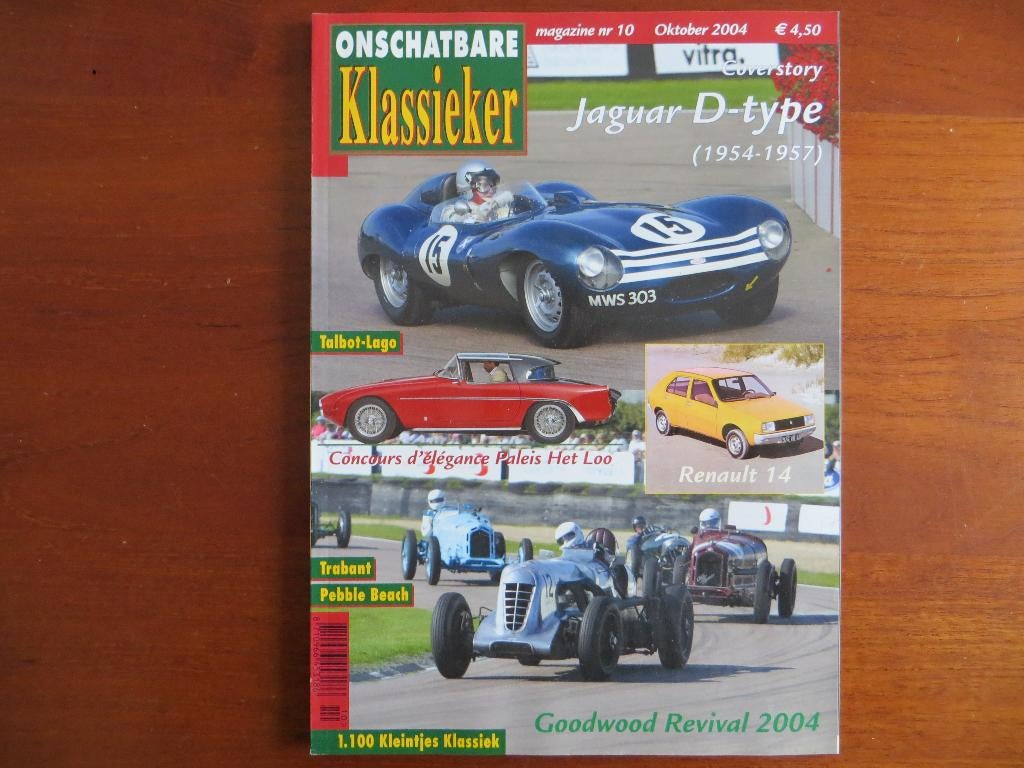 Onschatbare Klassieker 10 2004 D-Type ('54-'57), Renault 14, Boeken, Auto's | Folders en Tijdschriften, Ophalen of Verzenden, Nieuw