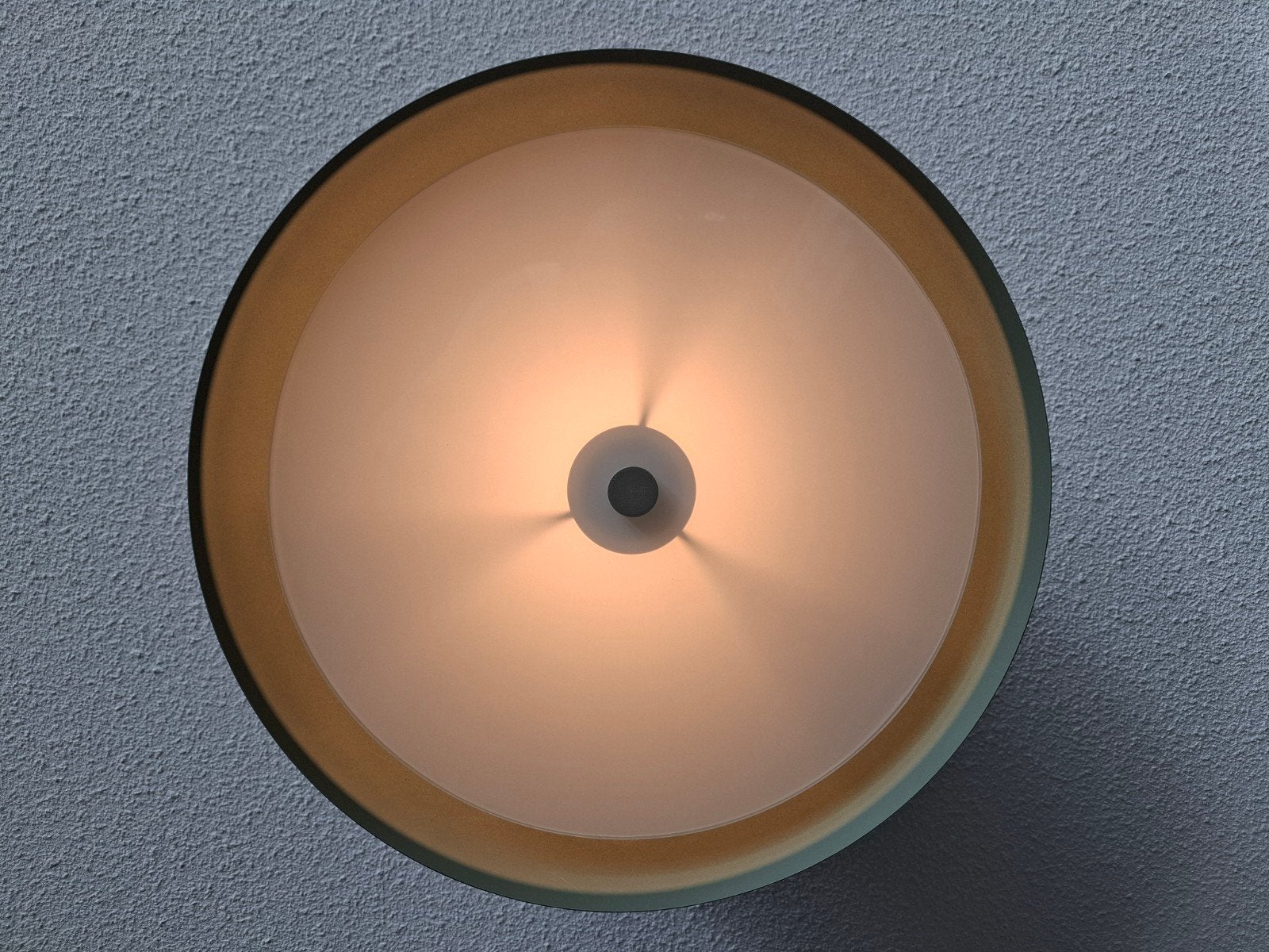 Plafondlamp Matgroen industriël retro, Huis en Inrichting, Lampen | Plafondlampen, Ophalen, Zo goed als nieuw, Glas, Industriël Retro