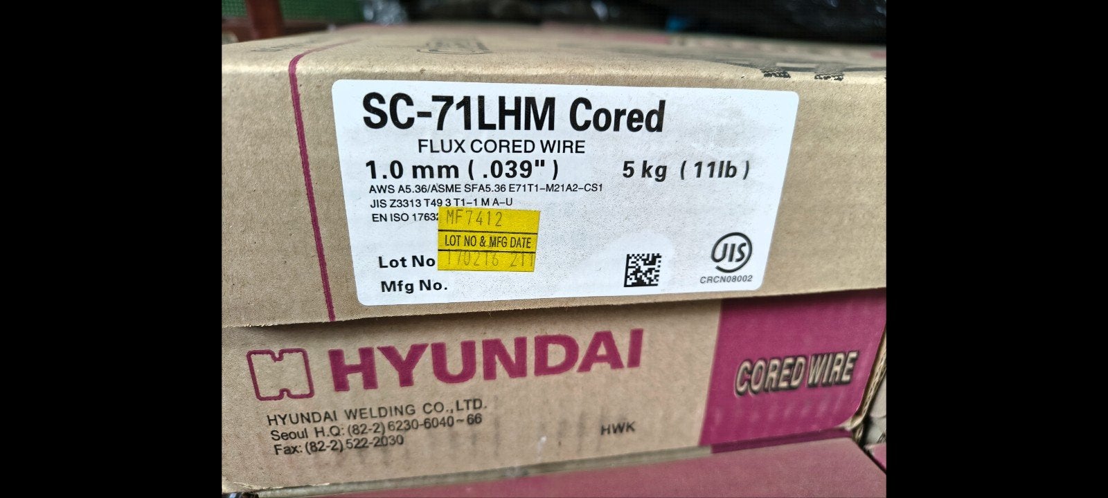 Hyundai SC-71LHM Flux Cored Lasdraad - Meerdere Beschikbaar, Ophalen, Nieuw, Overige typen