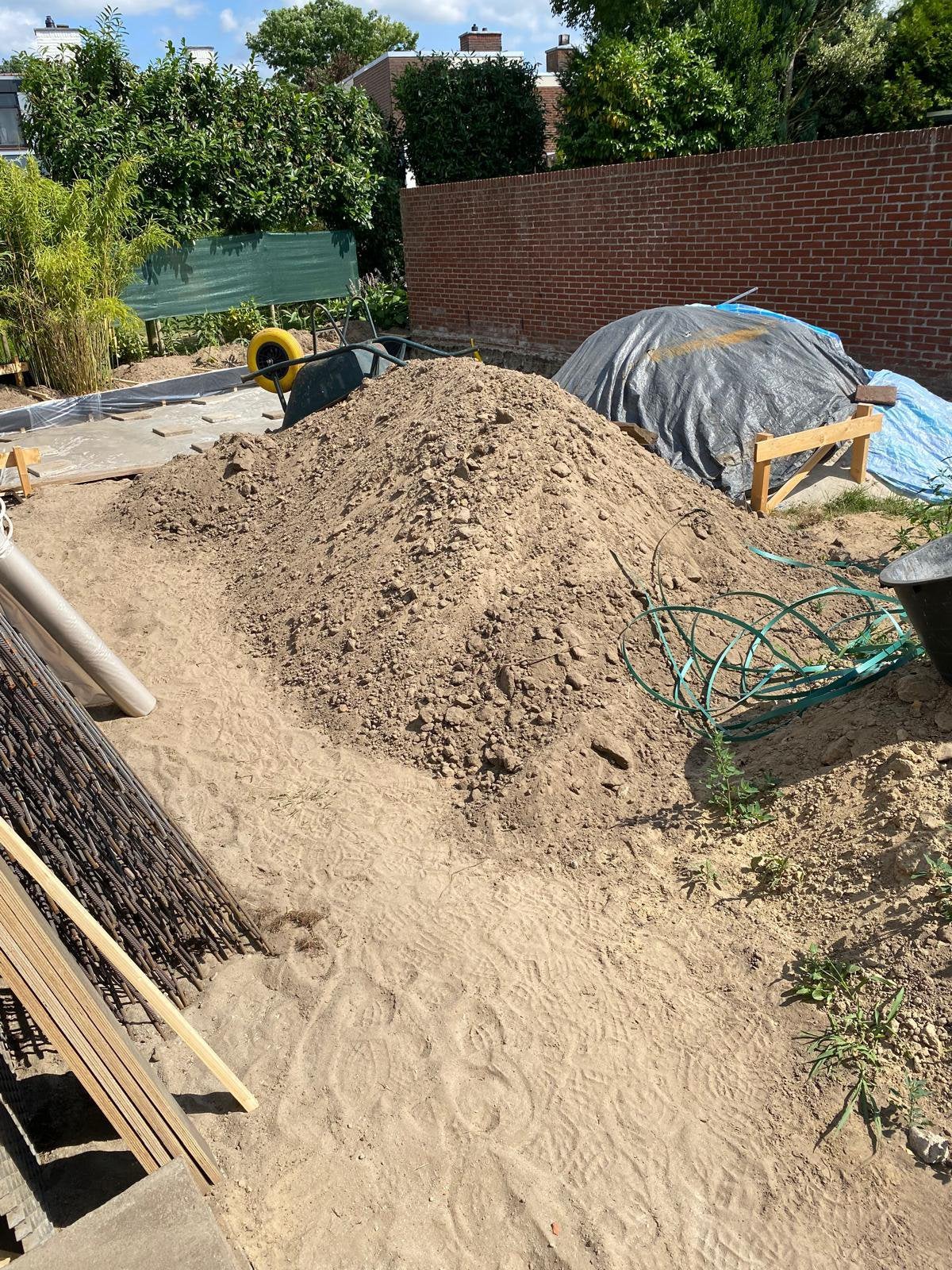 GRATIS Schone zwarte zand GRATIS, Tuin en Terras, Zand, Ophalen, Zo goed als nieuw, Overige typen