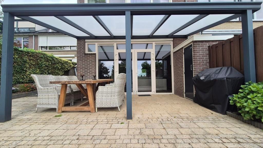 Moderne Veranda/Overkapping - 5.30m breed x 3m lang, Ophalen, Gebruikt, Veranda