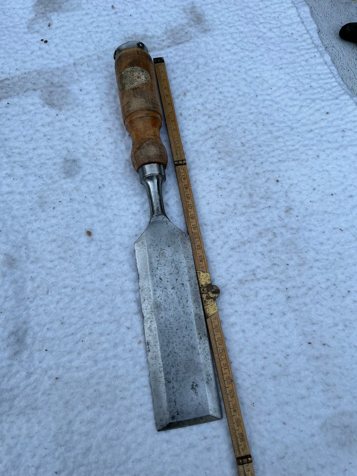 Leuke JNY Nooitgedagt beitel 50 mm mooie lengte, Antiek en Kunst, Antiek | Gereedschap en Instrumenten, Ophalen of Verzenden