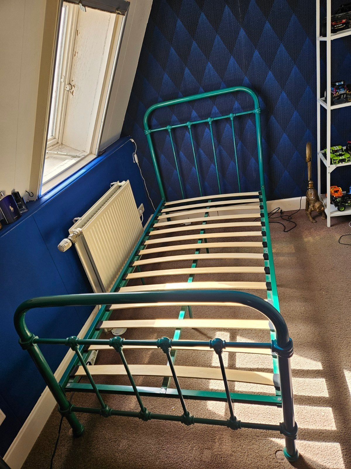eenpersoonsbed, Ophalen, Gebruikt, 90 cm, Eenpersoons