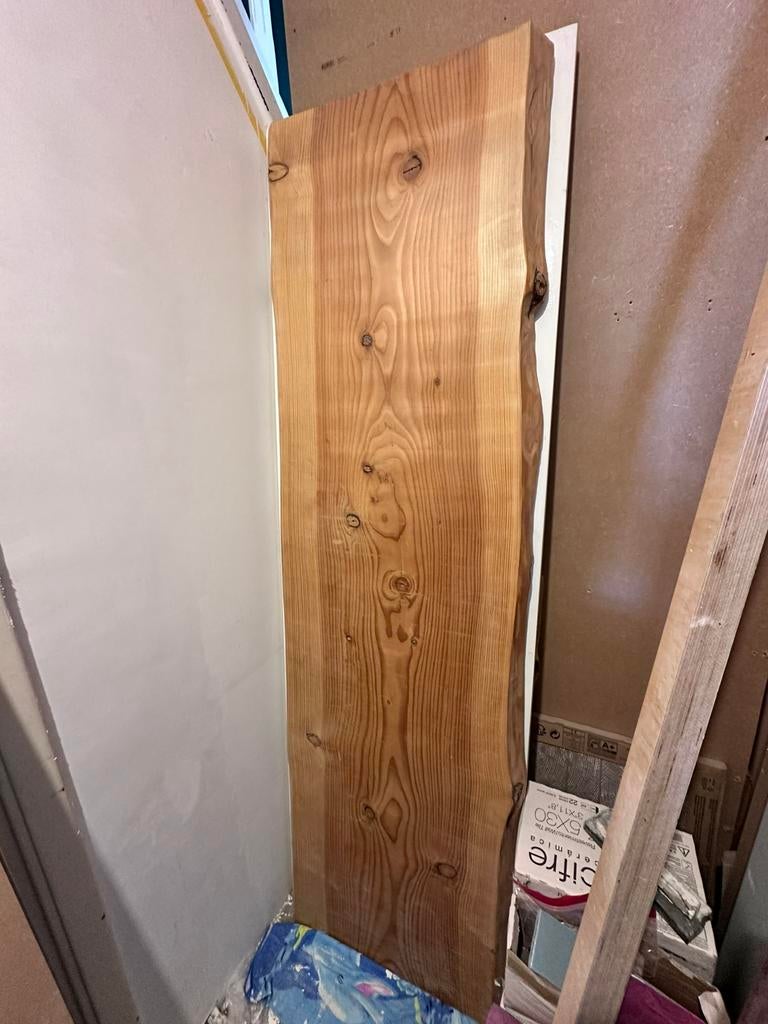 Prachtig douglas houten tafel/bureau blad, Antiek en Kunst, Ophalen