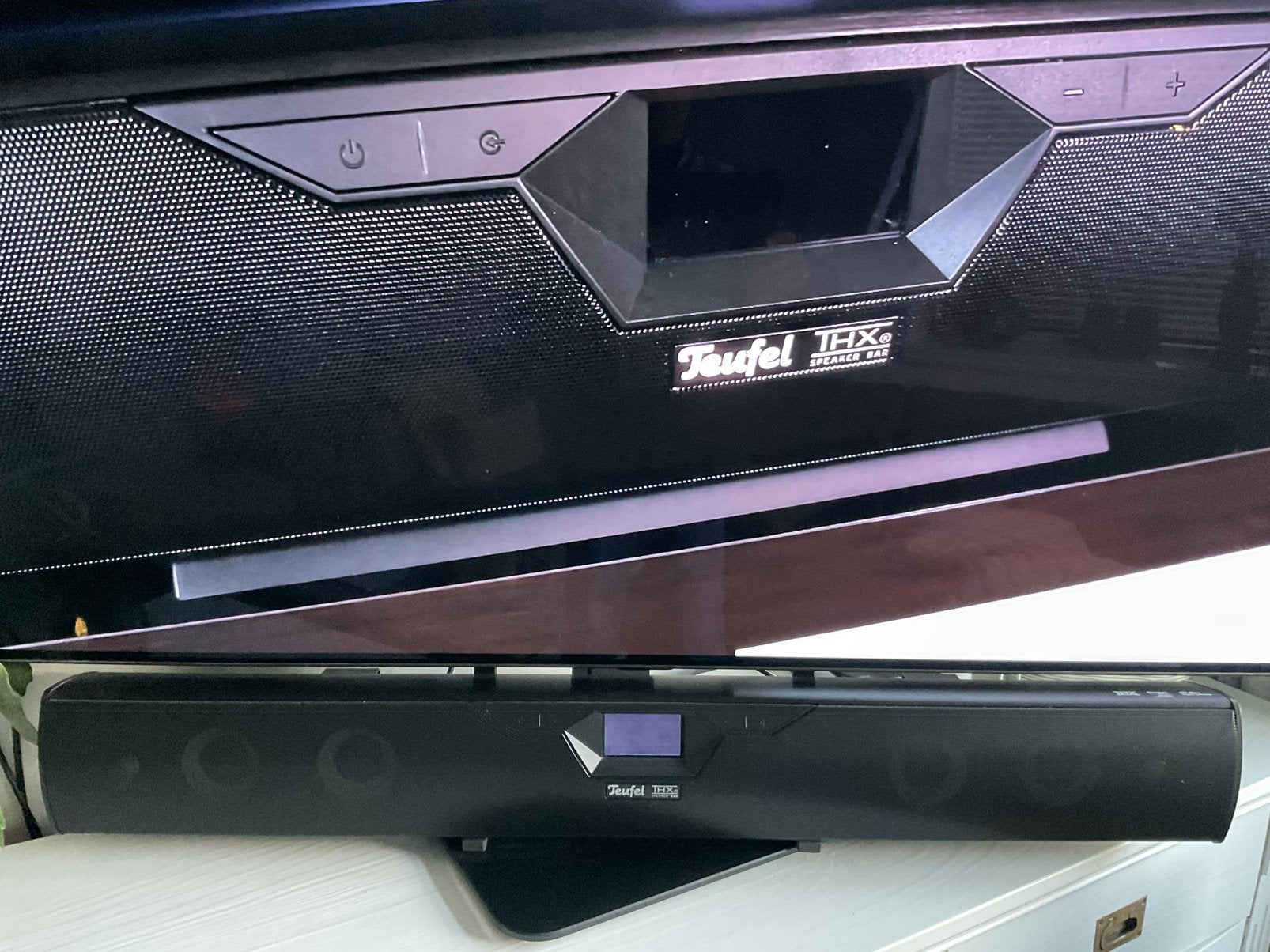 Teufel TLX Soundbar met subwoofer en Raumfeld Connector, Ophalen, Bluetooth, Zo goed als nieuw