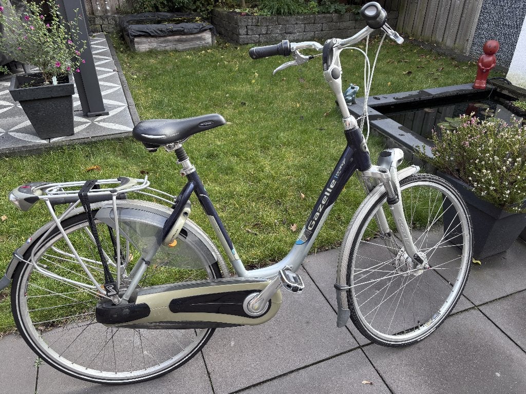 Damesfiets Gazelle Orange Xtra, Ophalen, Gebruikt, Velgrem, Versnellingen
