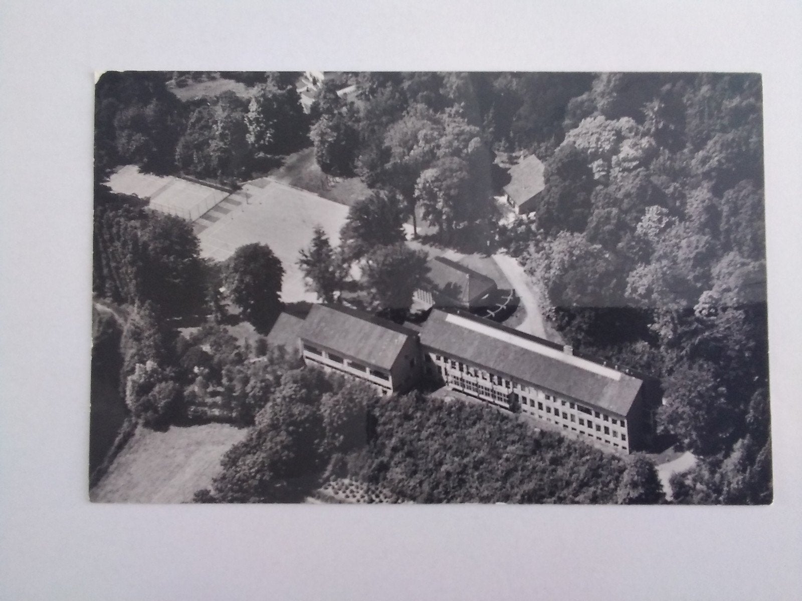 Ansichtkaart Reclame Santpoort Spaarnberg KLM Luchtfoto, Verzamelen, Ansichtkaarten | Nederland, Verzenden, 1940 tot 1960, Zuid-Holland