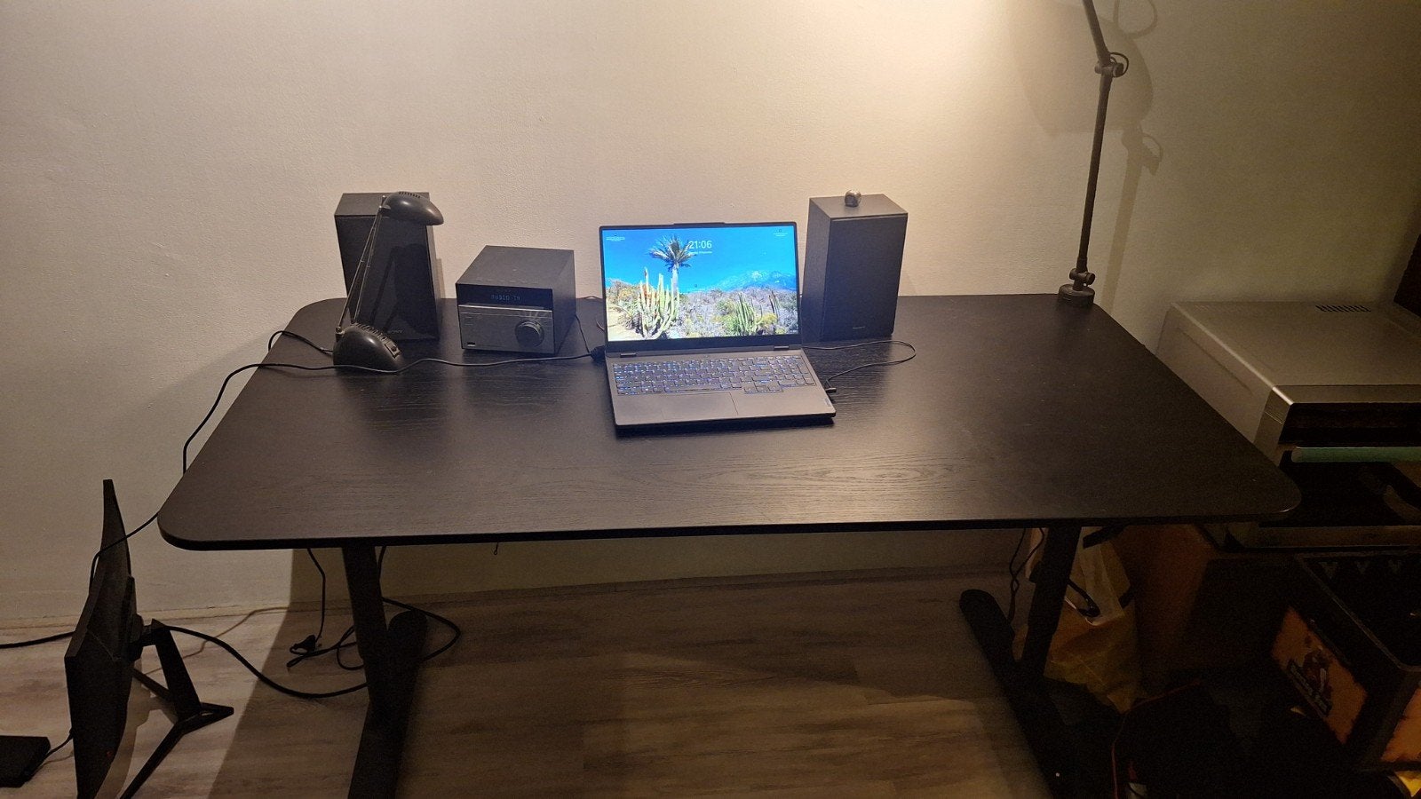 ikea bureau 160x80, Huis en Inrichting, Ophalen, Zwart, Gebruikt, Hout
