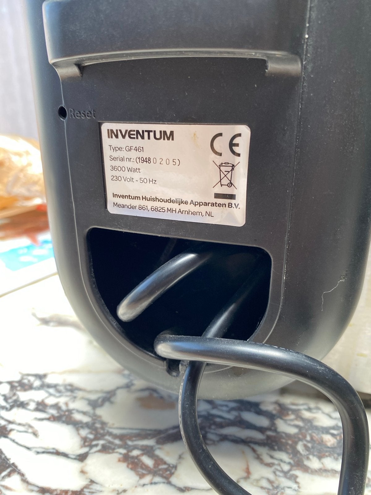 Inventum GF461 Duo-friteuse - 2x 2.5L inhoud, Witgoed en Apparatuur, Frituurpannen, 4 liter of meer, Ophalen of Verzenden, Zo goed als nieuw
