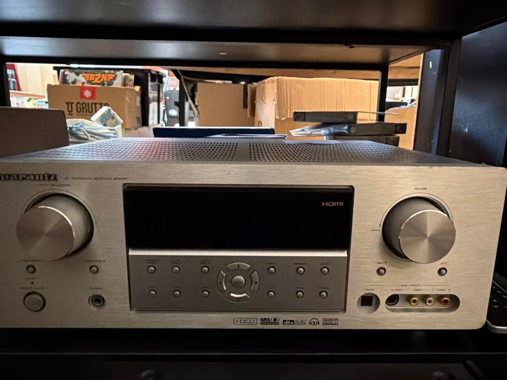Marantz SR4001 AV Surround Receiver - Zilver, Marantz, Gebruikt, Ophalen of Verzenden, 60 tot 120 watt
