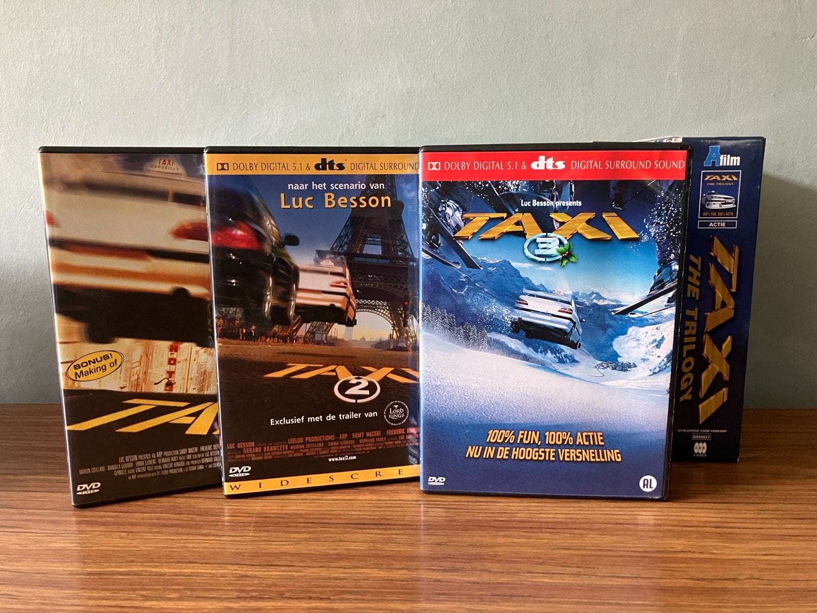 Taxi - De Trilogie (DVD Boxset), Cd's en Dvd's, Bonusmateriaal, Alle leeftijden, Nederlands, Actie
