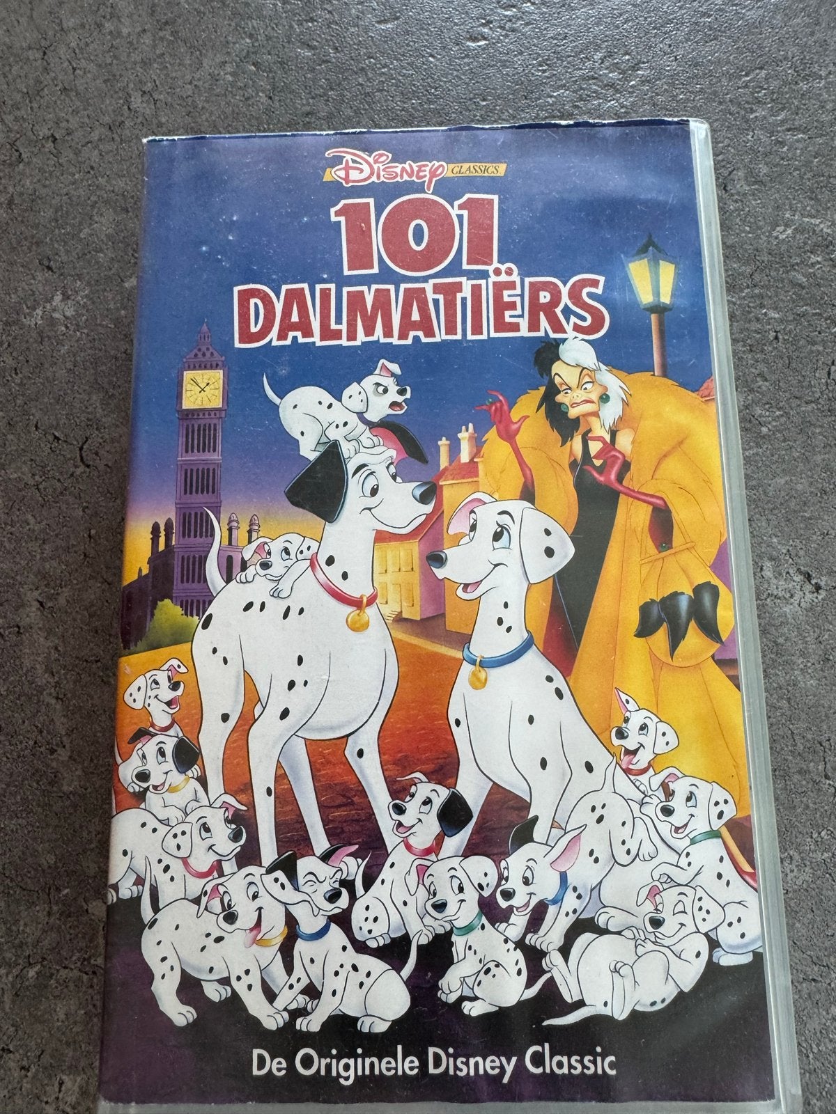 Disney Classics: 101 Dalmatiërs VHS, Cd's en Dvd's, VHS | Film, Gebruikt, Actie en Avontuur, Alle leeftijden, Ophalen of Verzenden
