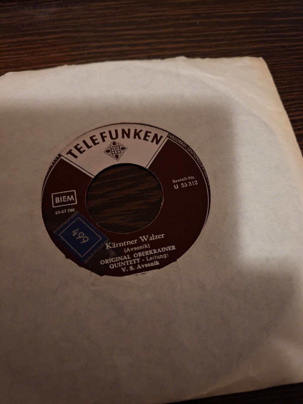 oberkrainer quintett / kärntner walzer, Ophalen of Verzenden, Zo goed als nieuw